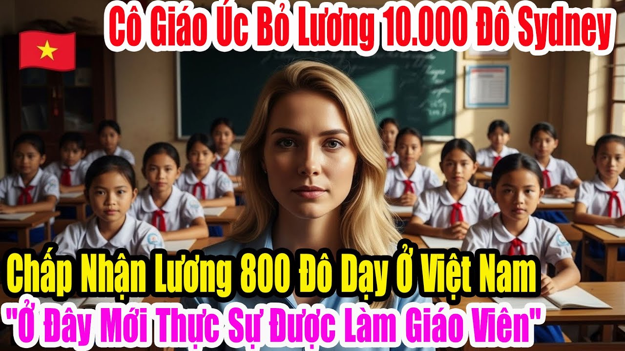 Thầy Úc bỏ lương 10.000 đô ở Sydney sang Bắc Giang dạy học với 800 đô/tháng chỉ mỗi tháng lương thấp