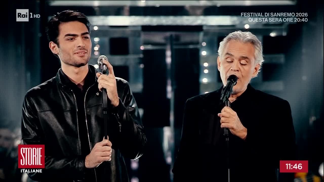 Bocelli torna a Sanremo - Storie italiane 27/02/2026