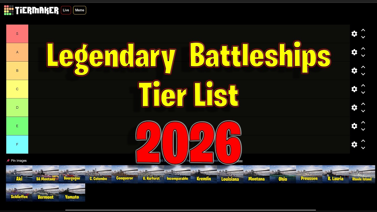 Легендарные линкоры 2026 года в World of Warships Legends!