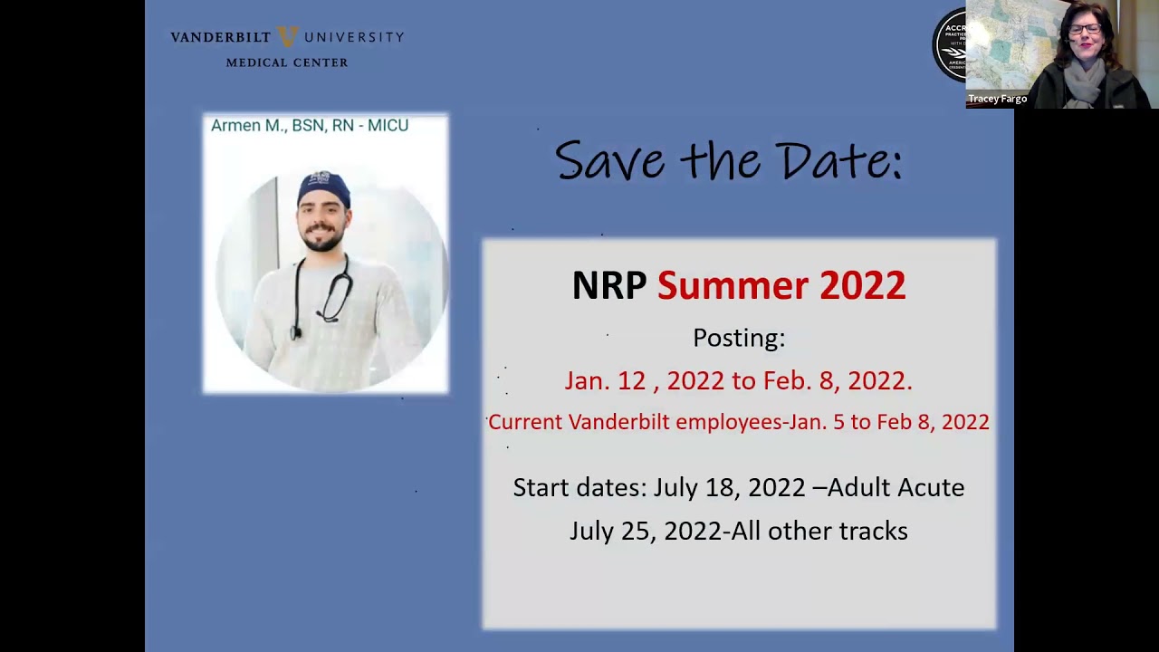 Vanderbilt University Medical Center Nurse Residency Information Session