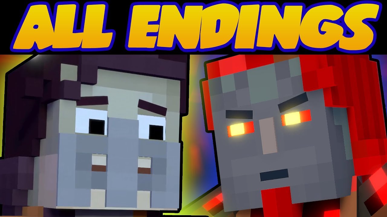 Minecraft Story Mode Season 2 Episode 2 ALL ENDINGS (Bad Ending 1 + Good Ending 2) + SECRET ENDING