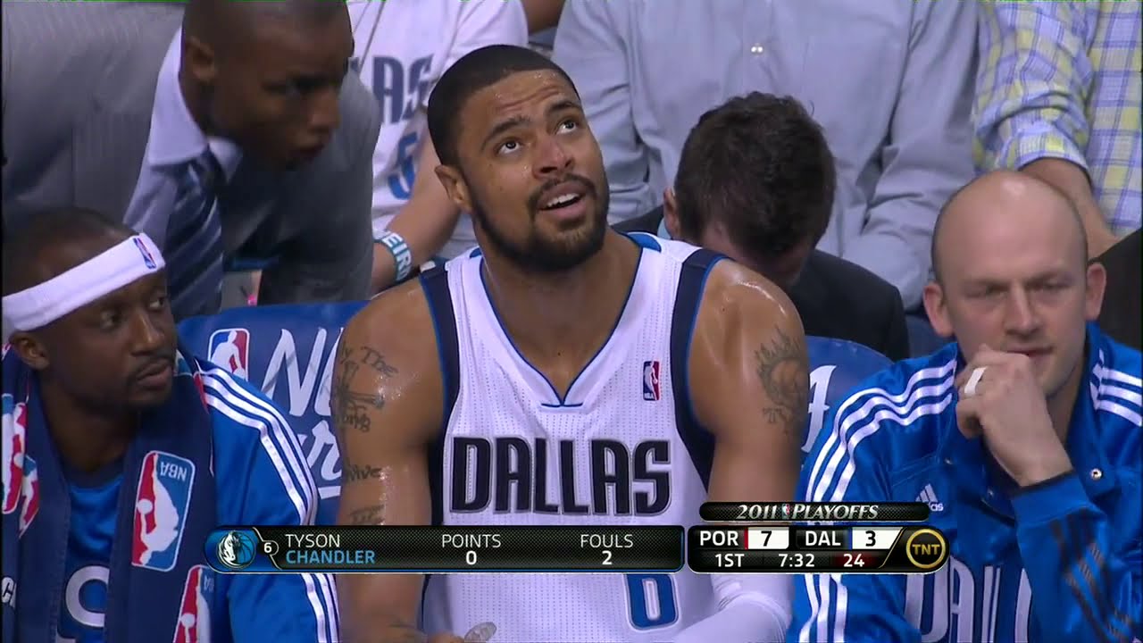 2011 playoffs west conference 1st round Mavs vs Blazer ,G2