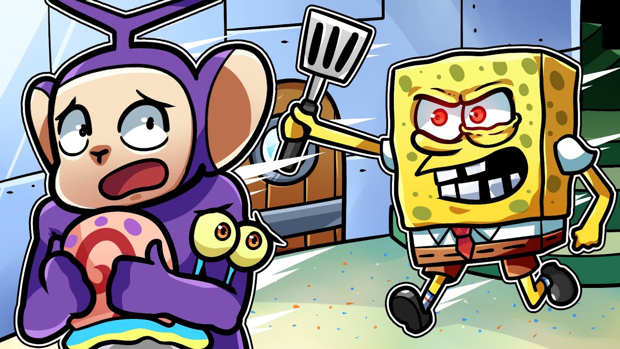 ESCAPE FROM SPONGEBOB! | Tinky Winky Plays: Roblox ESCAPE SPONGEBOY AND KRUSTY KRAB