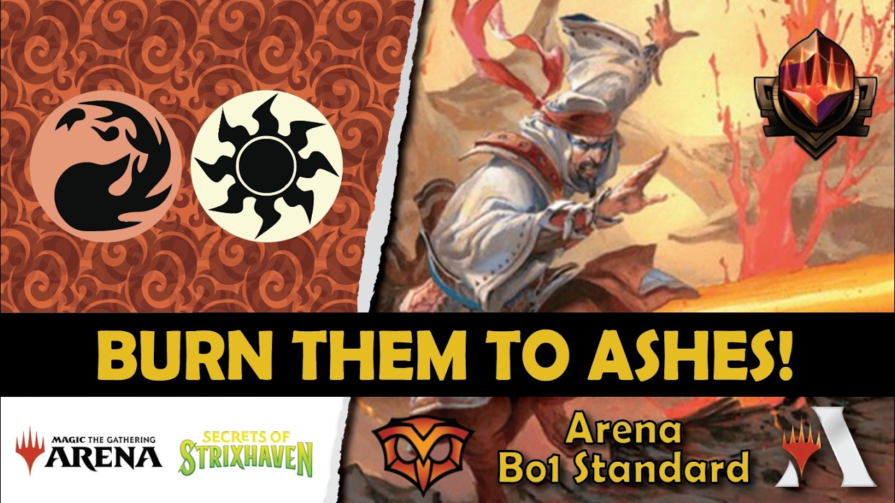 Destroy contol players with Boros  Burn🔥 #mtg #mtgarena #standard #mythic