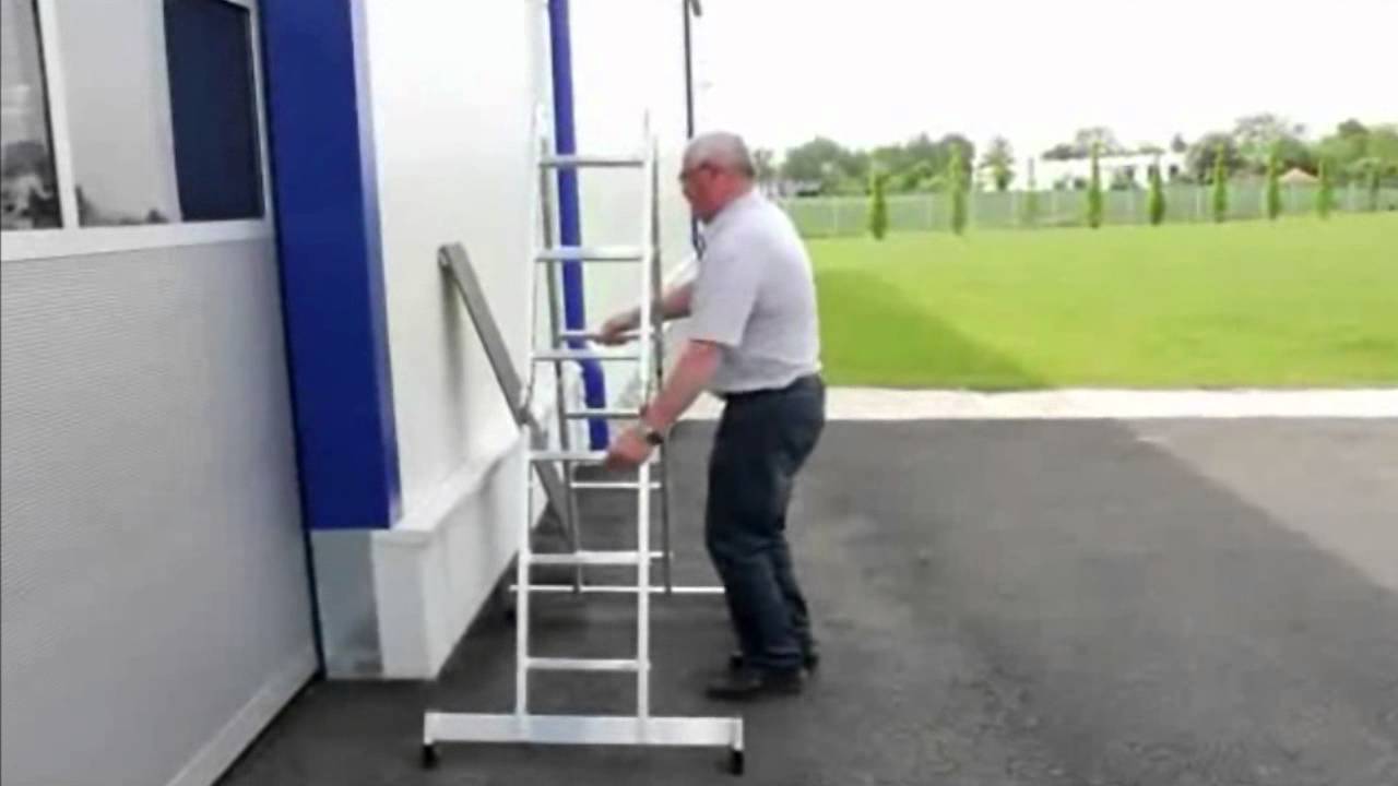 Escalera multiusos de aluminio