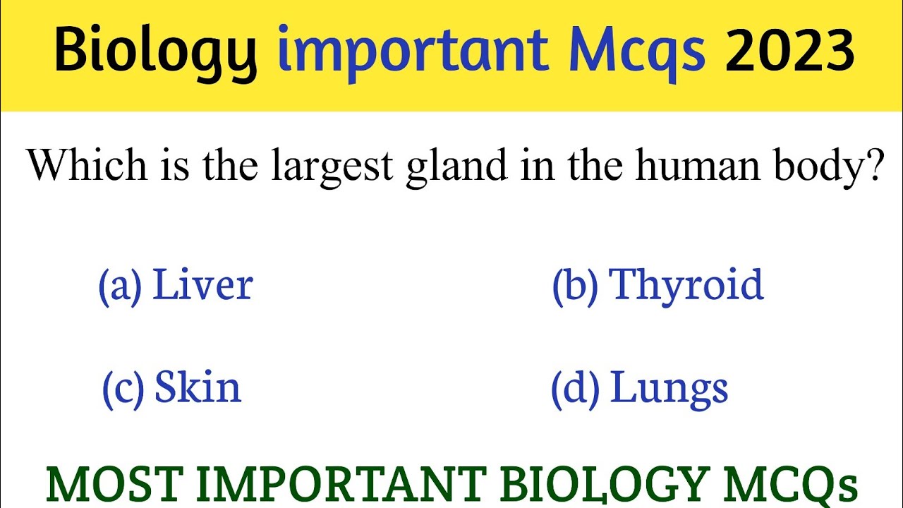 Biology Mcqs | Most important biology mcqs | biology mcqs | class 11th | class 12th