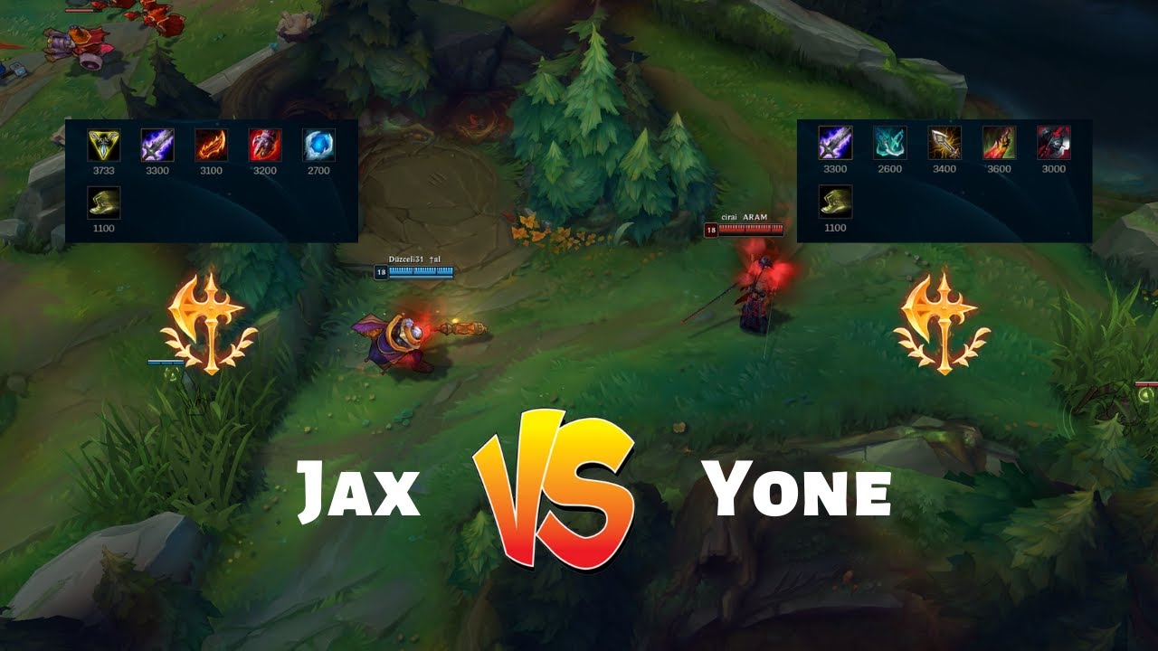 JAX vs YONE FULL BUILD FIGHTS! | League of Legends | Jungle Diff