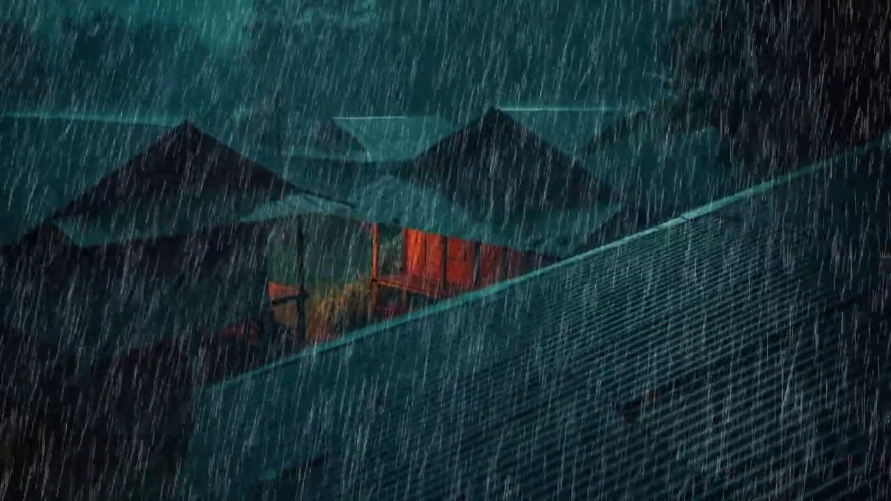 No Ads Rain Sounds for Sleeping – Tin Roof Rain Ambience to Stop Overthinking at Night