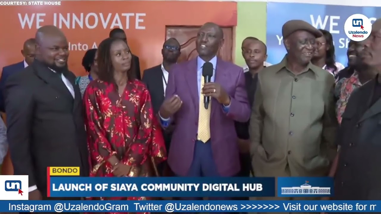 Listen to President Ruto's remarks at the launch of Siaya Digital Hub & Jobs Summit