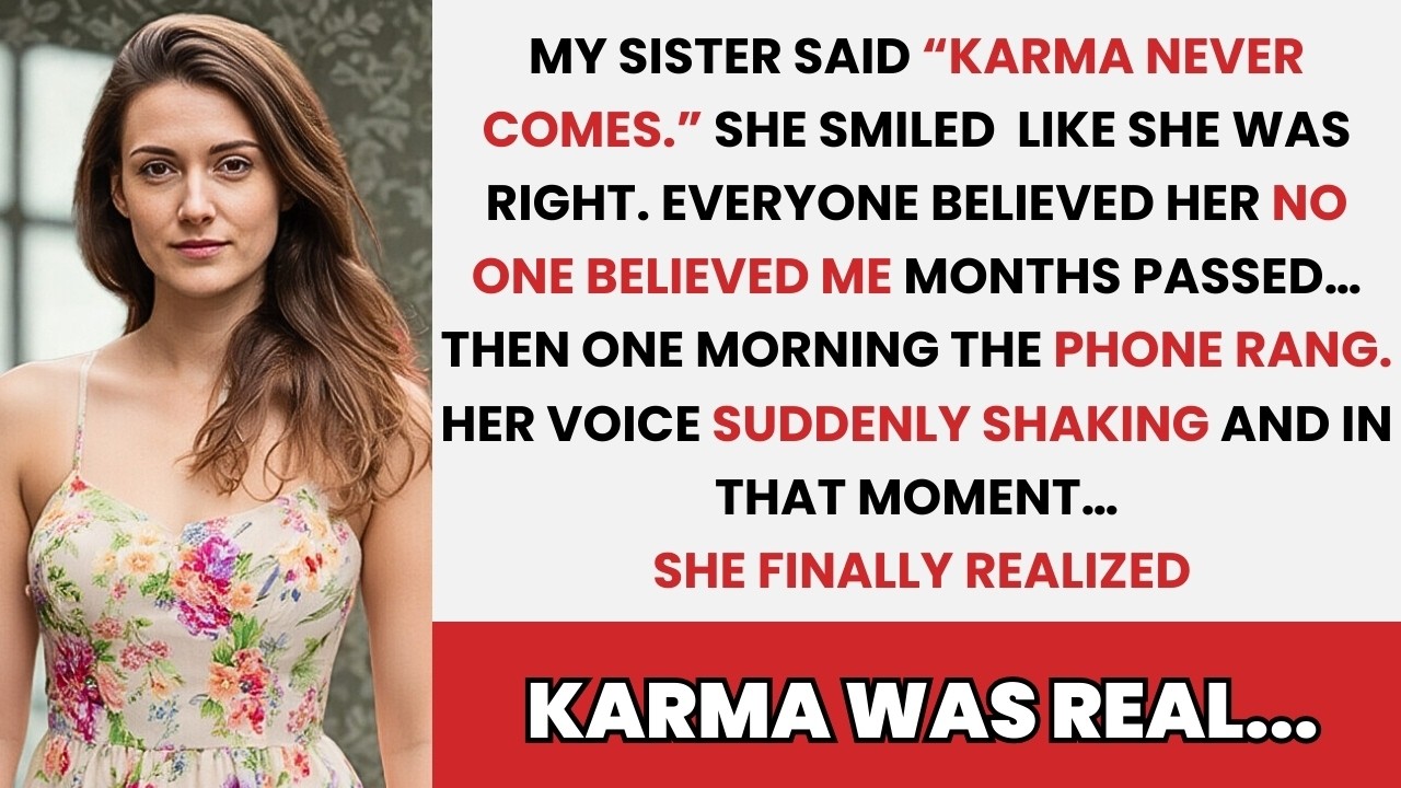 My Sister Said Karma Would Never Come — She Was Wrong