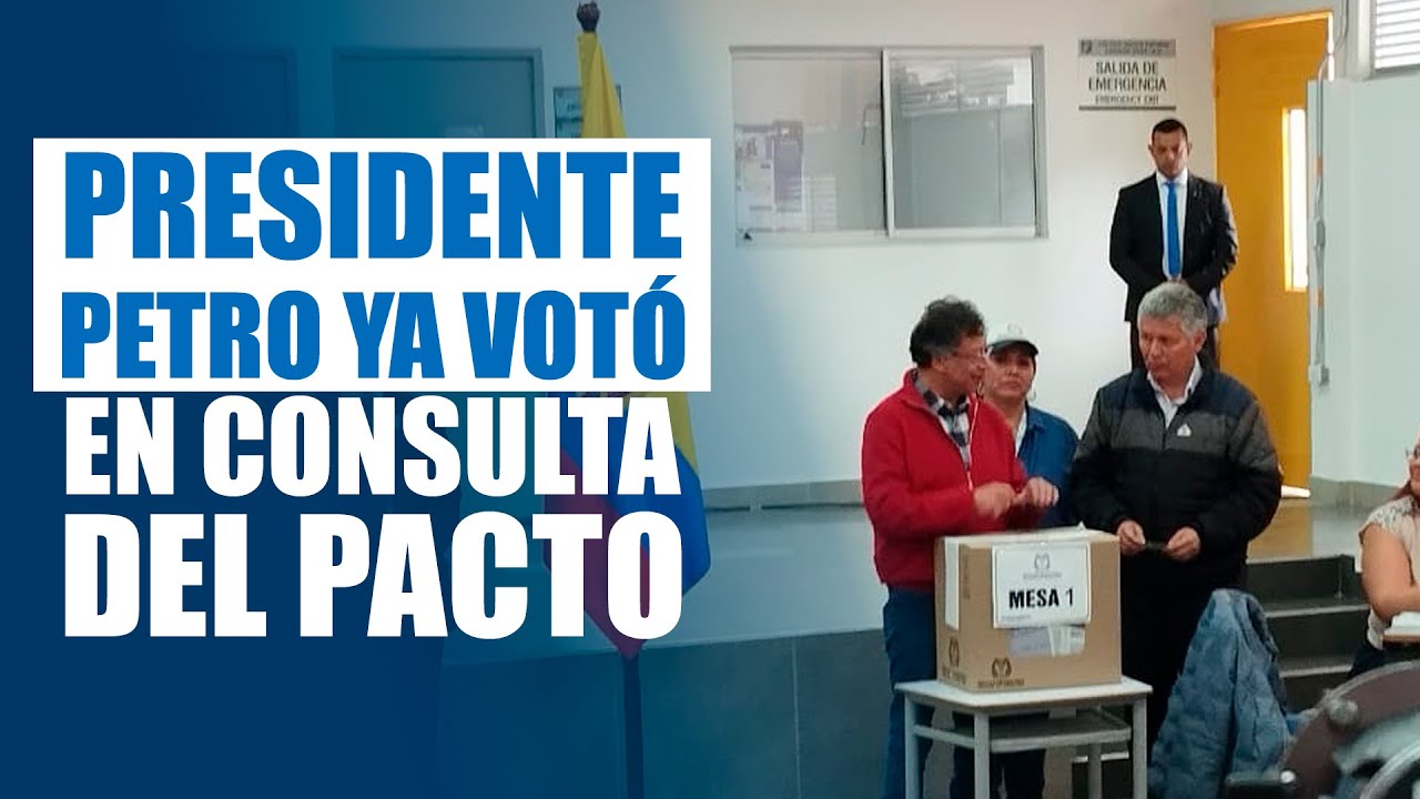Presidente Petro ejerce su voto en la consulta popular del Pacto Hist&oacute;rico | El Tiempo