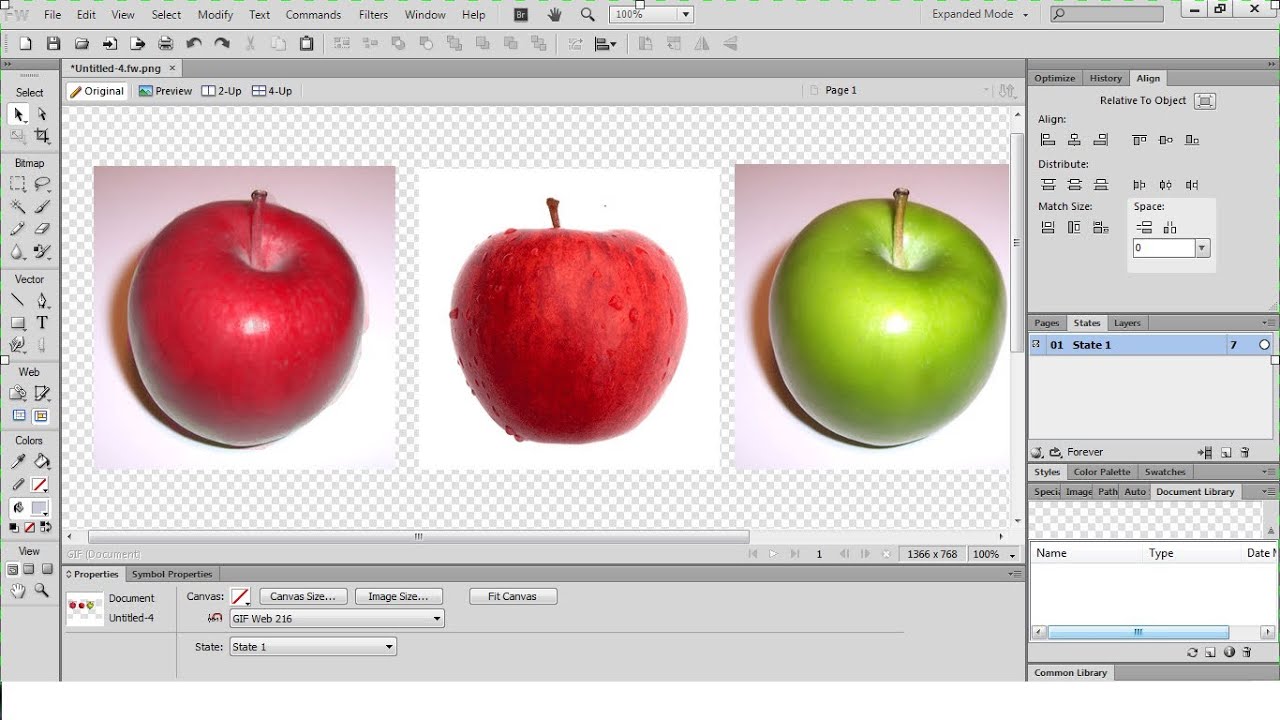 How to use the Colour Replace tool in Adobe Fireworks CS6