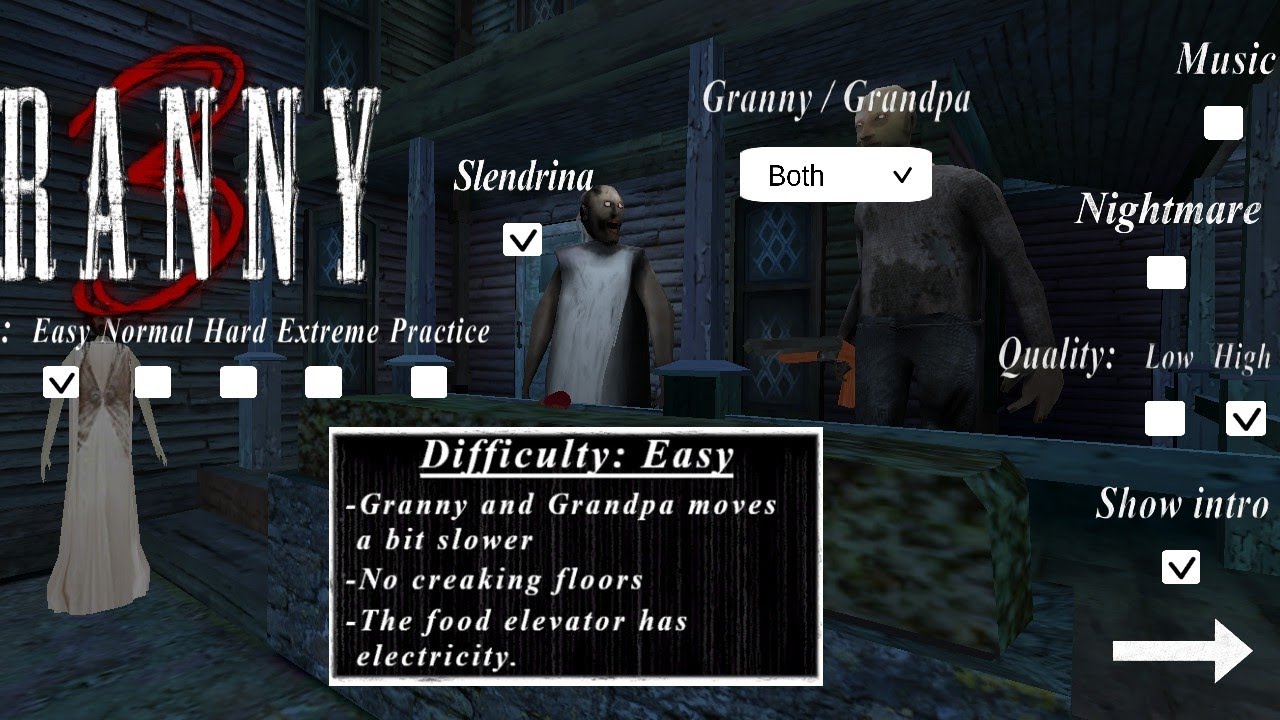 ه‍روب من Granny و Grandpa على Hard 