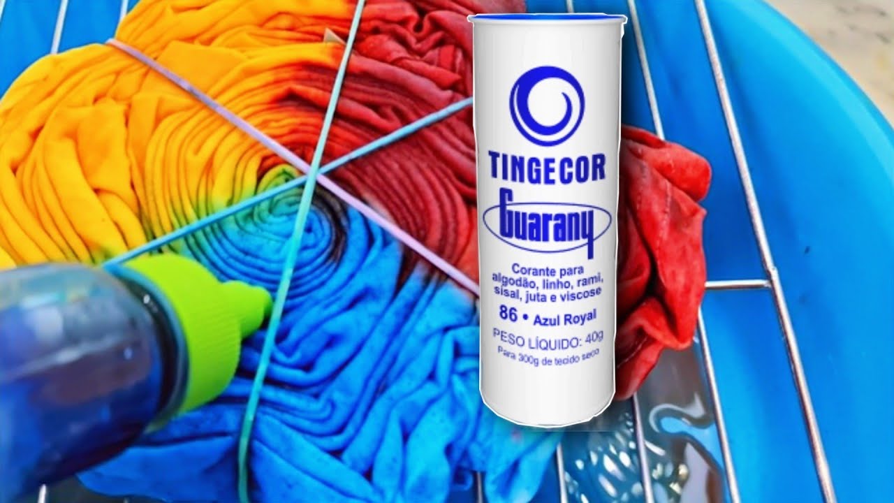 TIE DYE COM CORANTES GUARANY #tiedye #grazivictoria