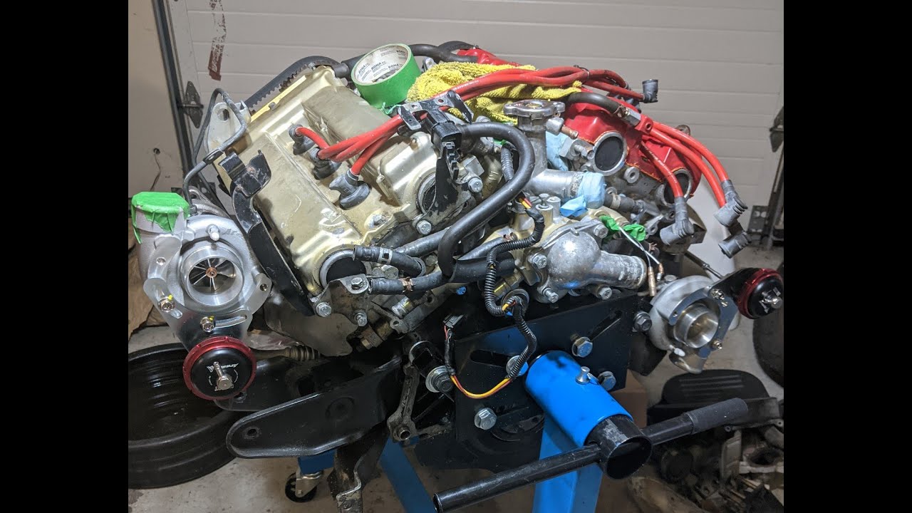 3000GT Arashi/Kinugawa 20T large housing turbo on engine fitment