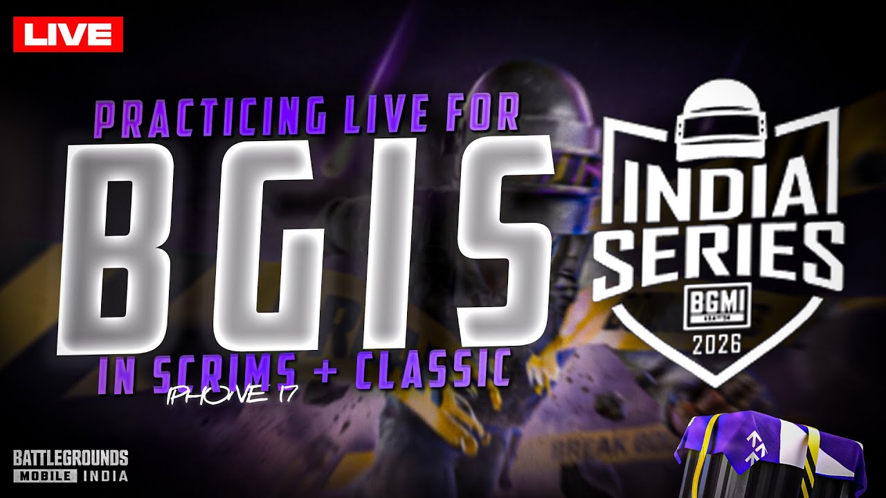 bgis R1 matches tomorrow  !!! practicing for bgis R1 | finally 120 fps in iPhone 17 in BGMI #bgmi