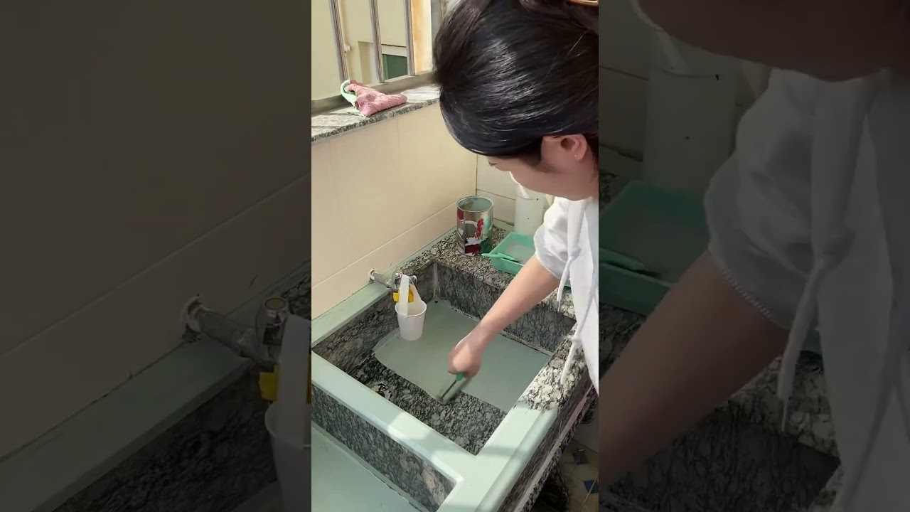 Emerald Enchantment: The Incredible Metamorphosis of an Old Sink