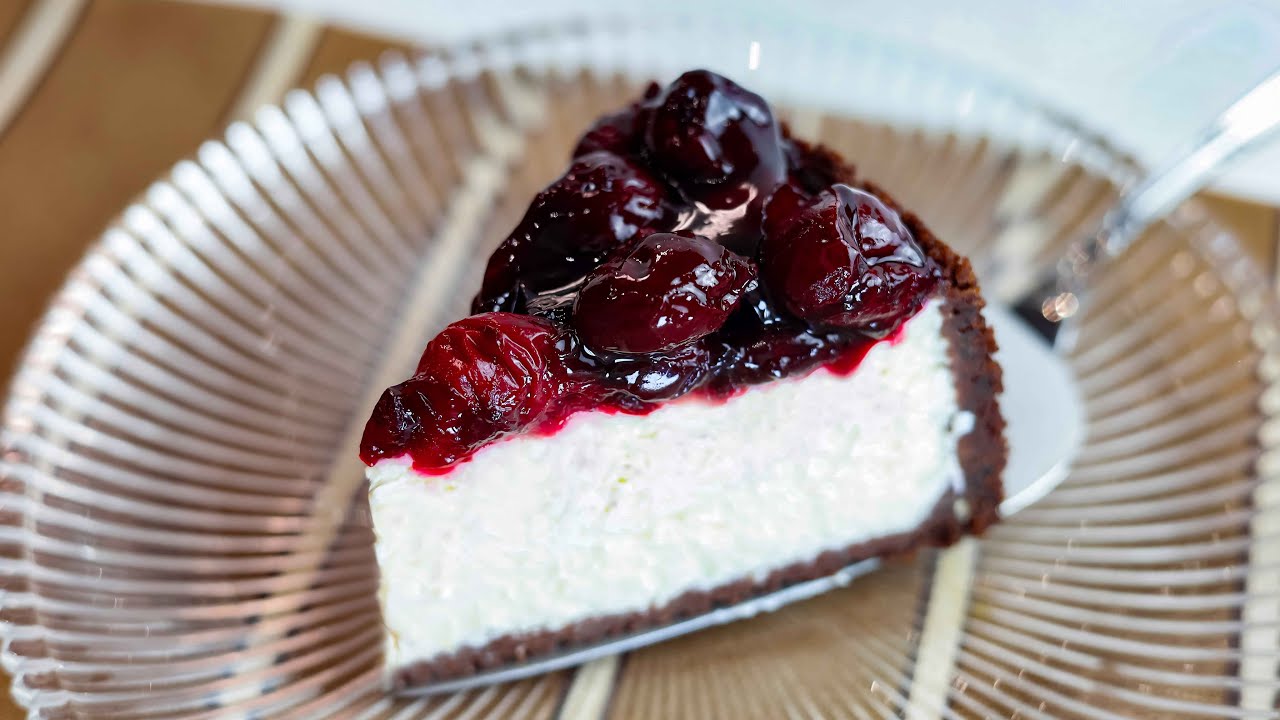 🍒 Cozy Creamy Cherry Cheesecake | Simple Recipe for Winter Evenings