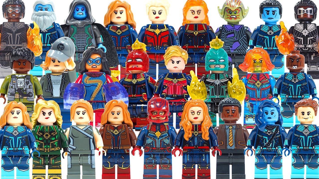 All Captain Marvel Unofficial Lego Minifigures