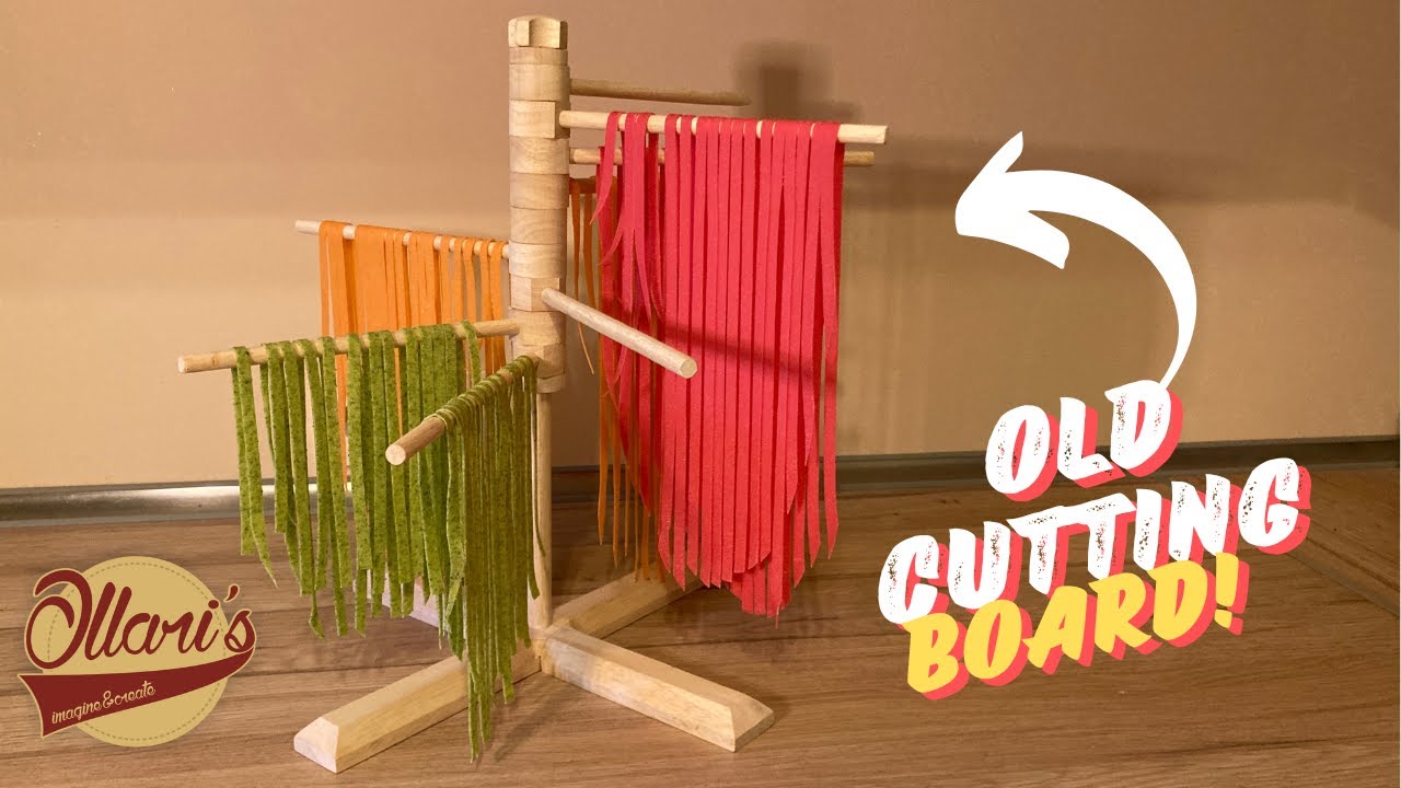 Making a Pasta Drying Rack from an old Cutting Board