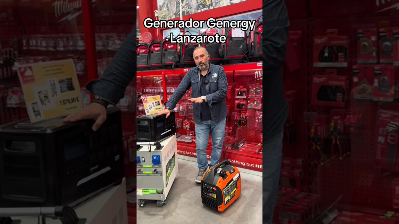 Generador Genergy Lanzarote con arranque con mando a distancia #generador #luz #apagon #lafermu