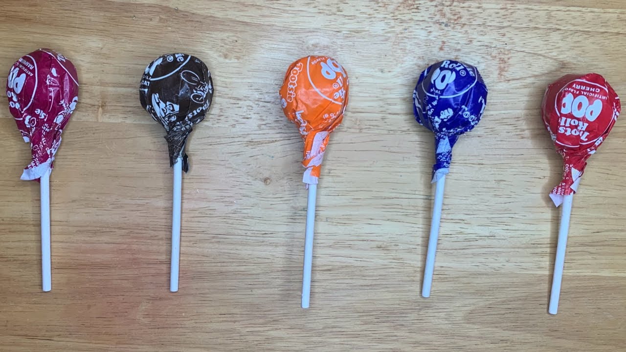Opening Tootsie Roll Pop Lollipops ASMR