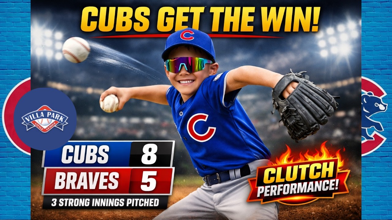 Cubs Get the Win! | 8-5 Cubs vs Braves | VPLL Little League Highlights