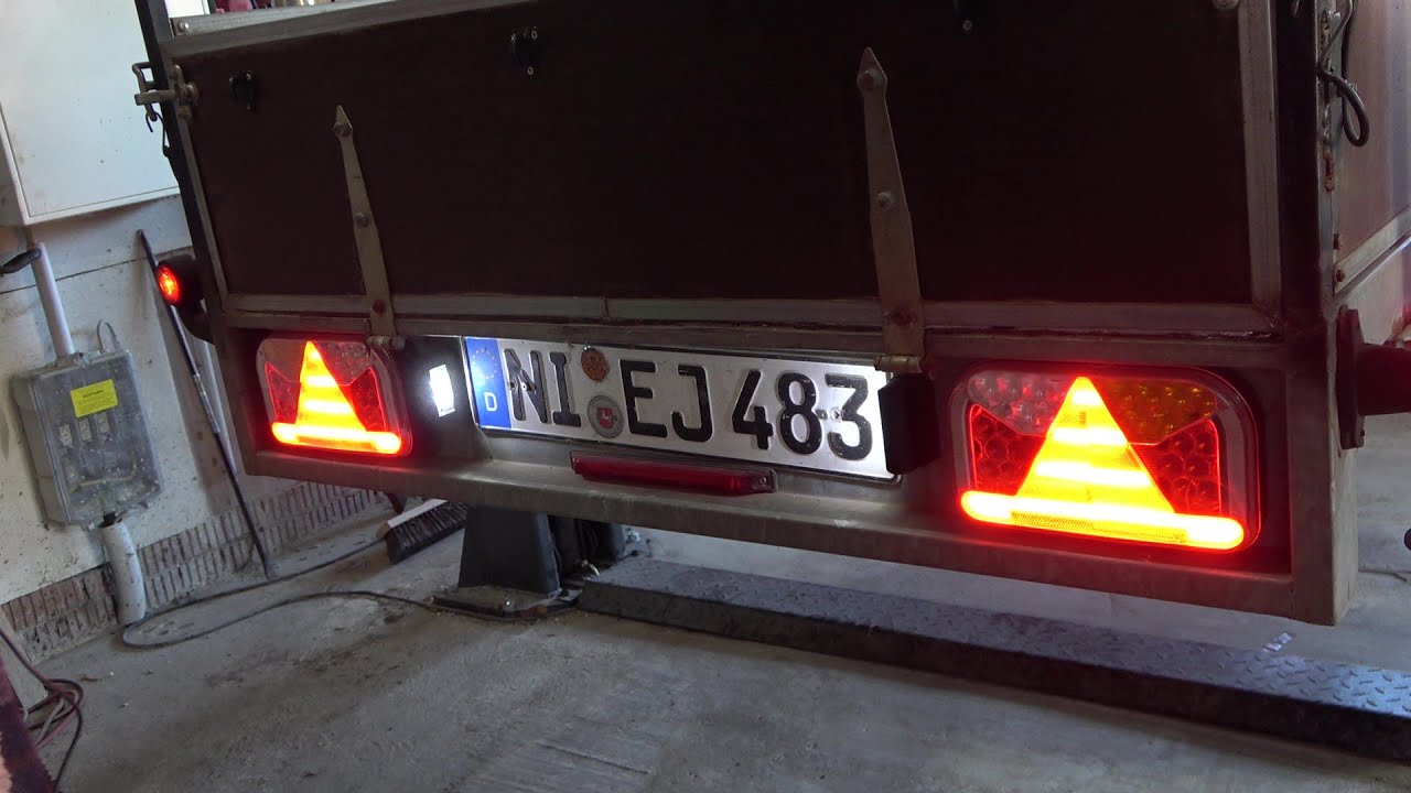 PKW Anhänger Umbau der Anhänerbeleuchtung auf LED