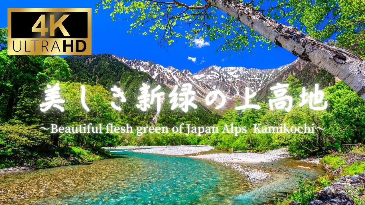 【4K】【絶景】美しき新緑の上高地【死ぬまでに行きたい】【癒し】