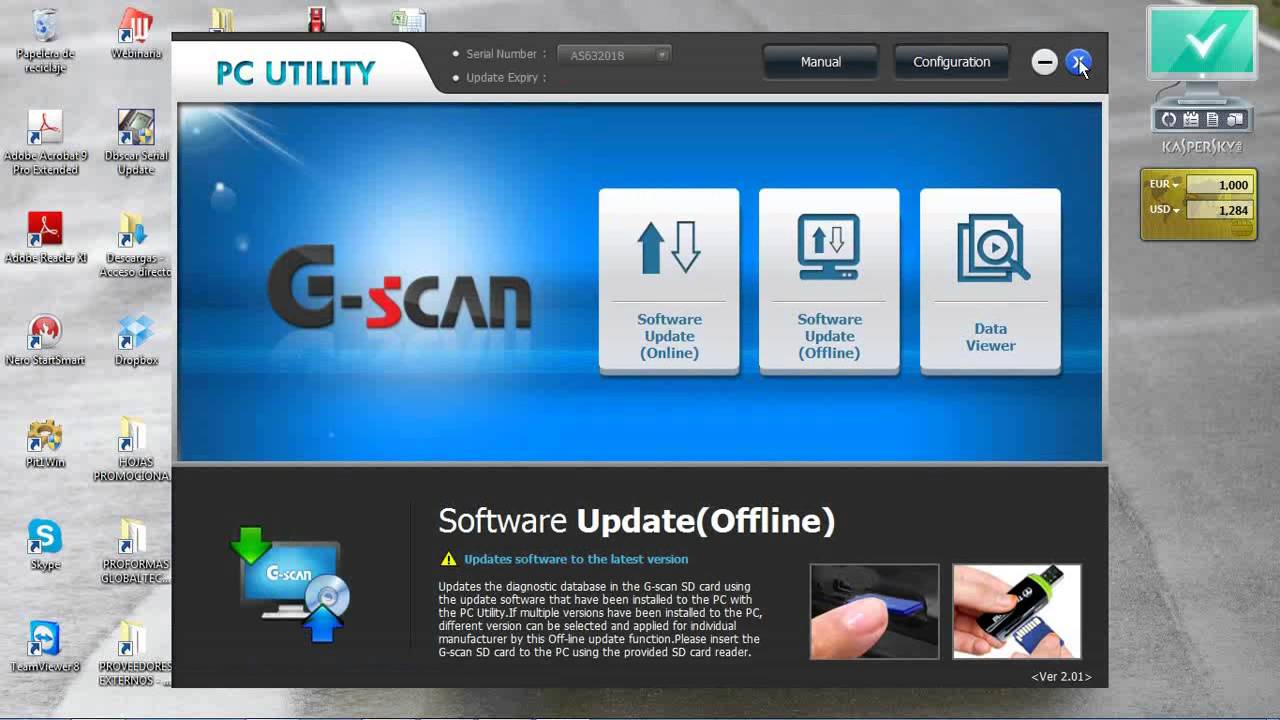 G-SCAN TUTORIAL ACTUALIZACION ONLINE 2013 GLOBALTECH ECUADOR