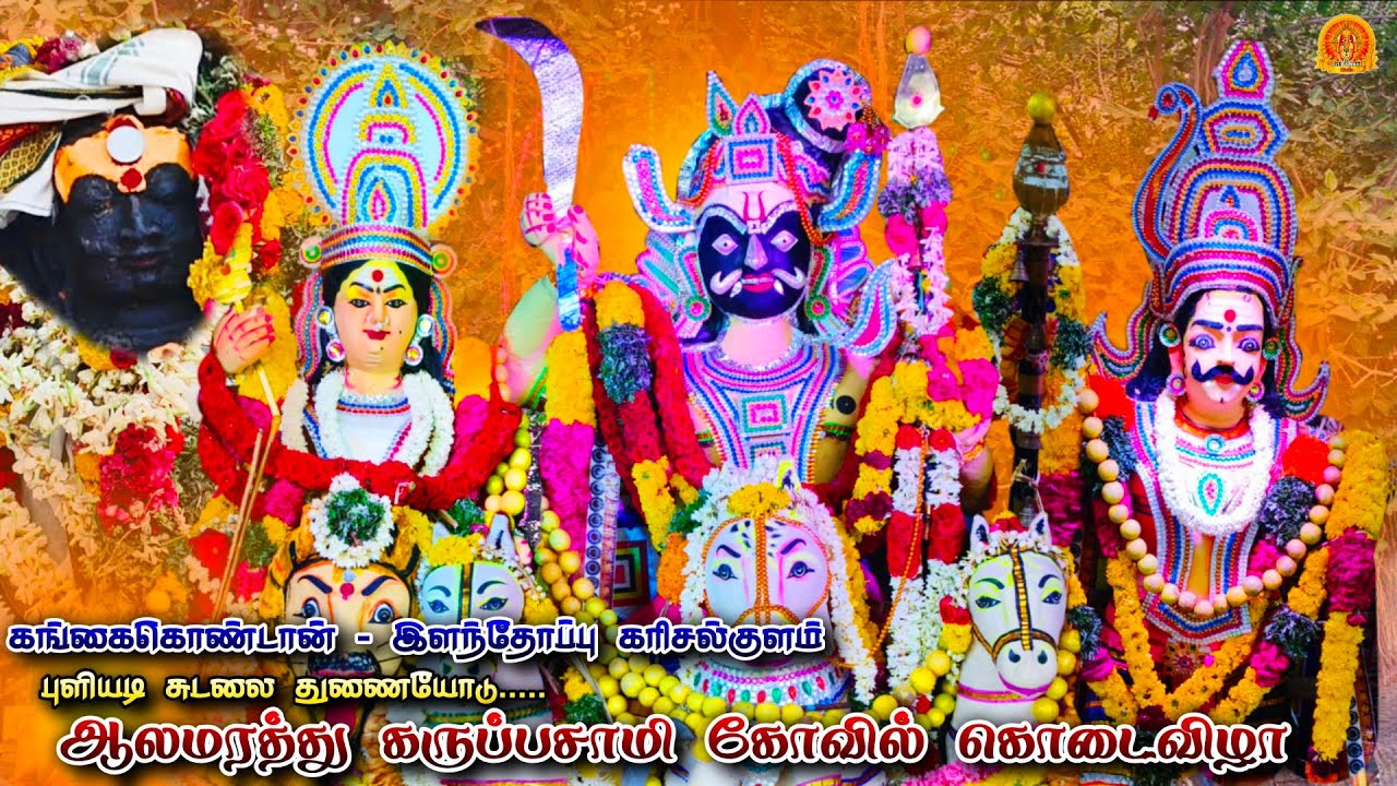 கங்கைகொண்டான் இளந்தோப்பு - கரிசல்குளம் ஆலமரத்து கருப்பசுவாமி கோவில் கொடைவிழா | Karupasamy koil kodai