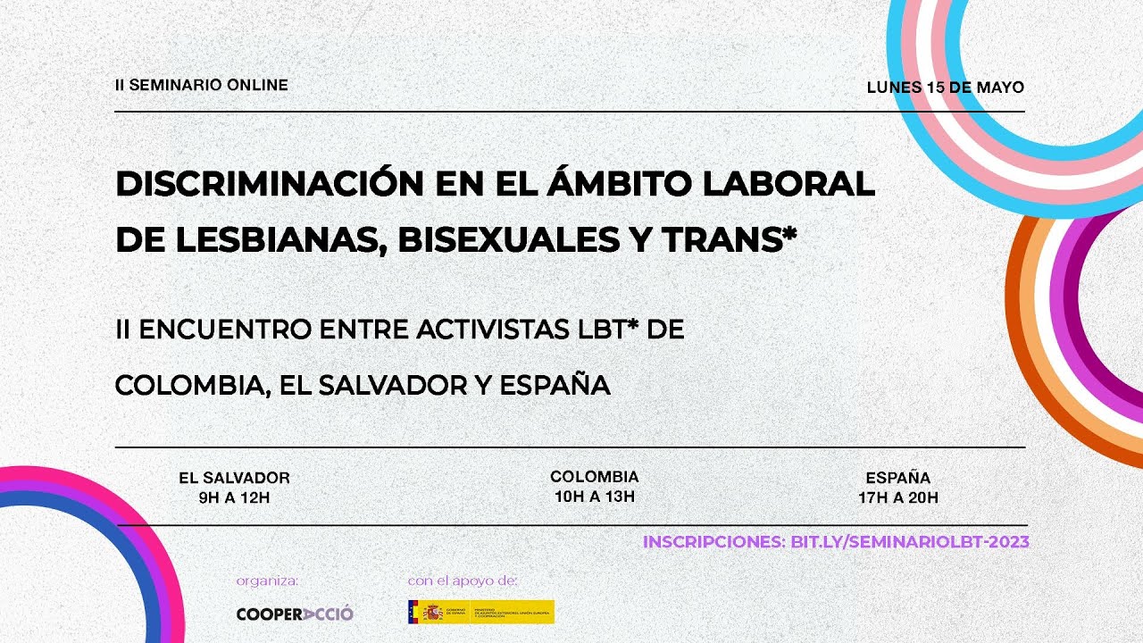 II Seminario online: ‘Discriminación en el ámbito laboral de lesbianas, bisexuales y trans*’