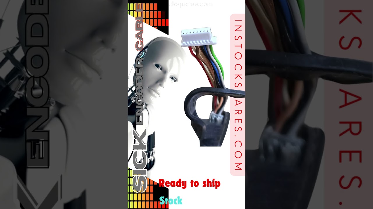 SICK Dubai stock - HIPERFACE Encoder Cable 8Pin Female Connector  cable for installation in Motor.