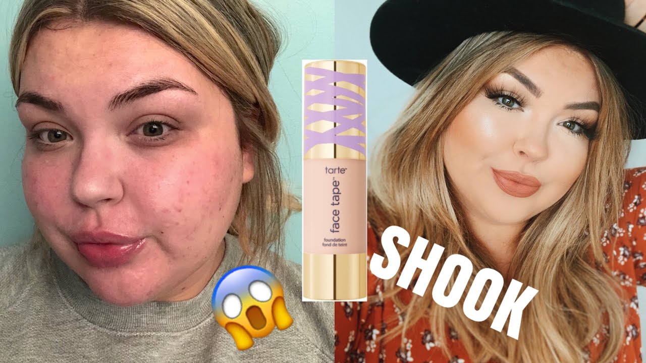 Tarte Face Tape Foundation | FIRST IMPRESSIONS & REVIEW (shook)