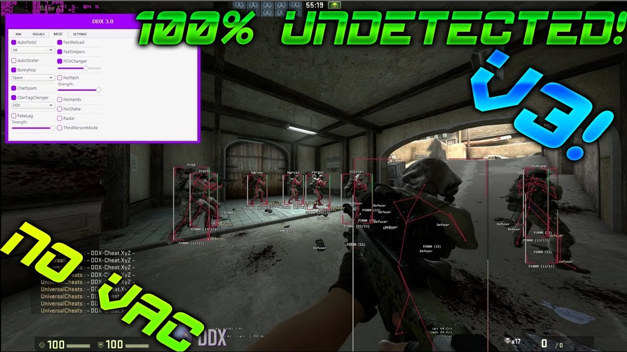 ✅CSGO Mega-MultiHack DDX 24.10.2017 | Undetected 100% !!