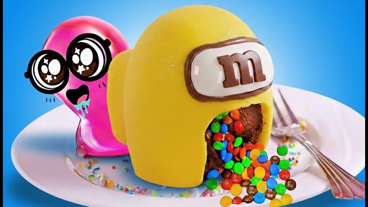 🎂😱 Gâteaux Surprise à la Maison ! M&M’s & Among Us en Folie 🍬👨‍🚀