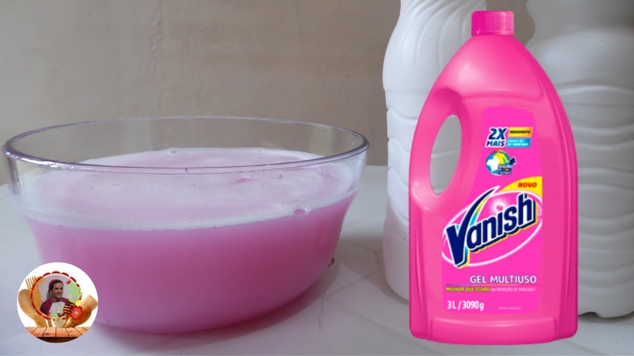 Como Fazer Vanish Caseiro para Tirar Manchas de Roupas Brancas e Coloridas  receita F&aacute;cil, R&aacute;pido