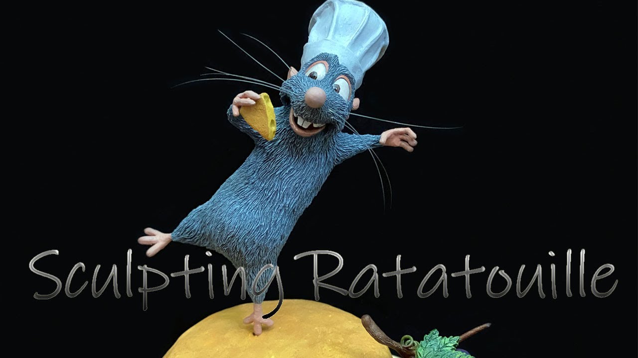 Sculpting Ratatouille - process of making Little Chef Remy.