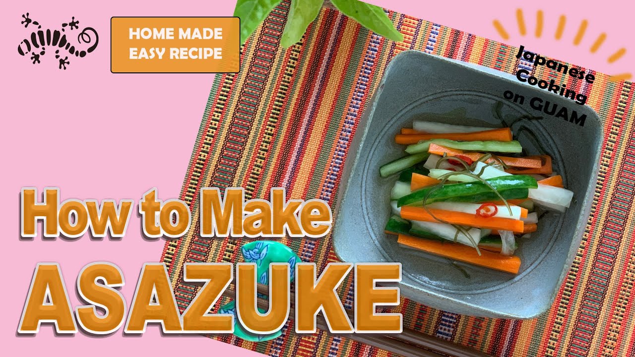 How to Make [ASAZUKE] Japanese style instant pickles with 3 kinds of fresh vegetables