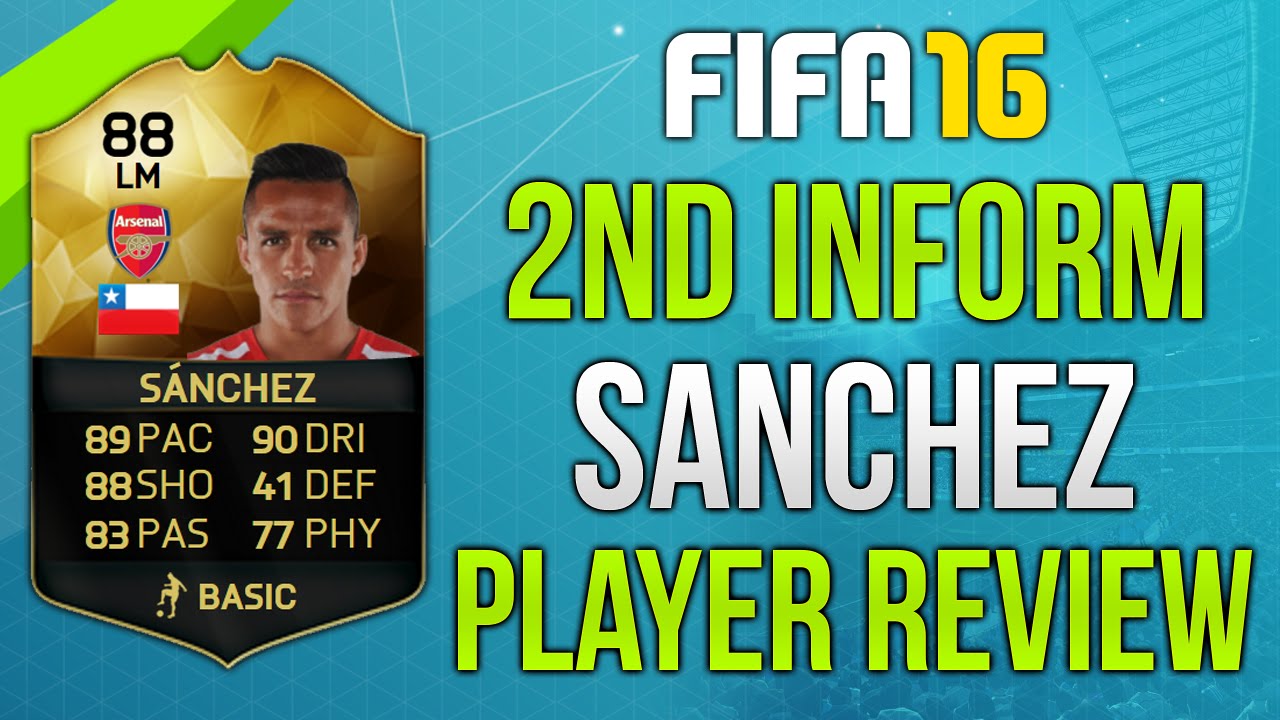 FIFA 16 SIF Sanchez Review (88) Fifa 16 Ultimate Team Player Review!