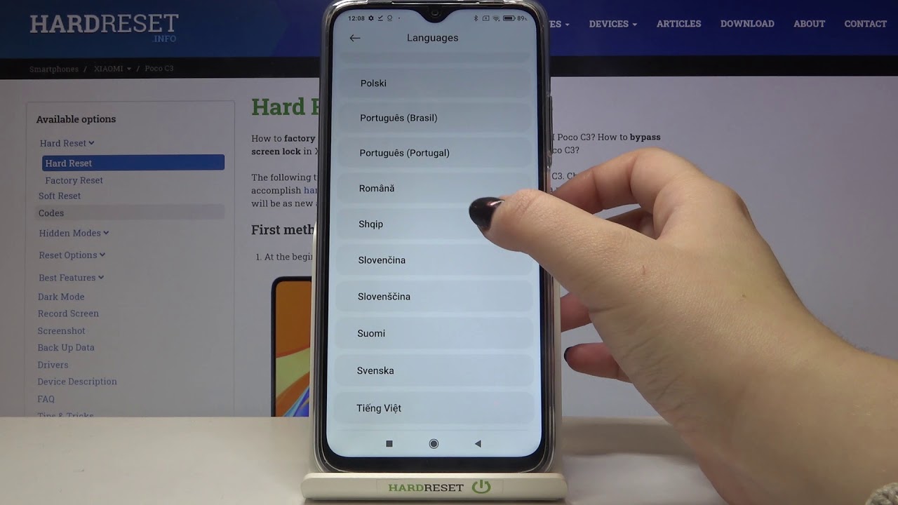 How to Manage Language Settings in POCO C3 - Change System Language
