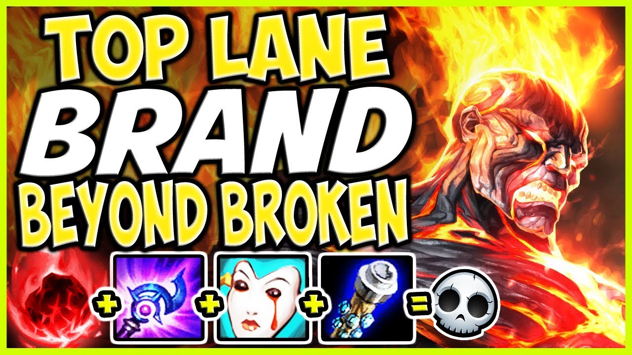 🔥 TOP LANE BRAND BUILD 🔥 BEYOND BROKEN DMG ONE R = DEATH! TOP Brand S9 Gameplay - League of Legends