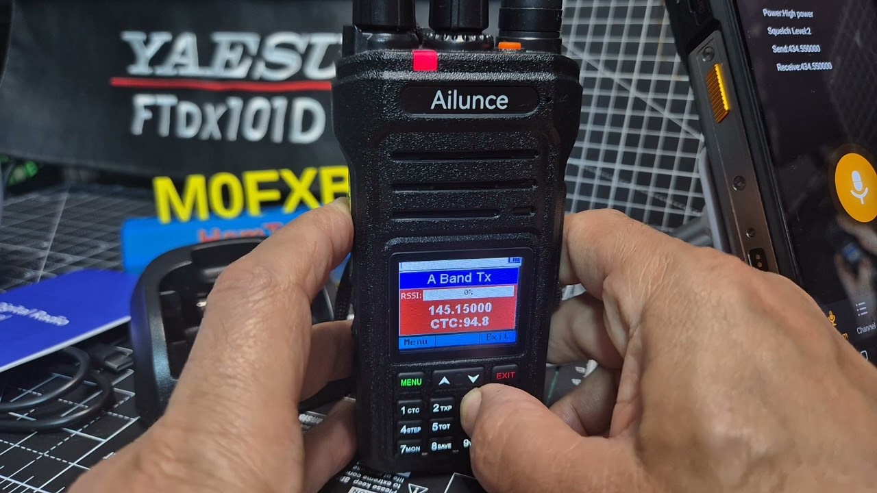Ailunce HA1UV Scan Memories & VFO Frequencies