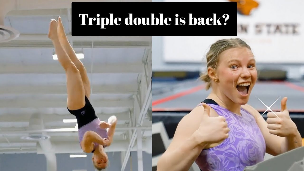 Jade Carey brings back her ICONIC skill in training - December 2025