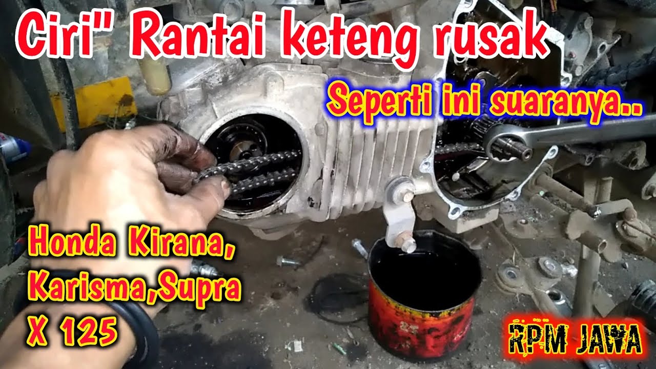 ❗️❗️Cara ganti rantai keteng honda Kirana,Karisma,Supra X 125❗️