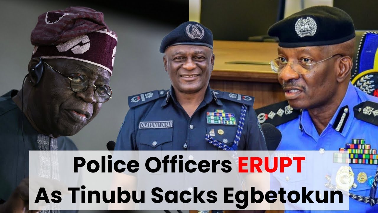 BREAKING: His Own Officers Erupt In Joy As Tinubu Finally Sacks IGP Egbetokun