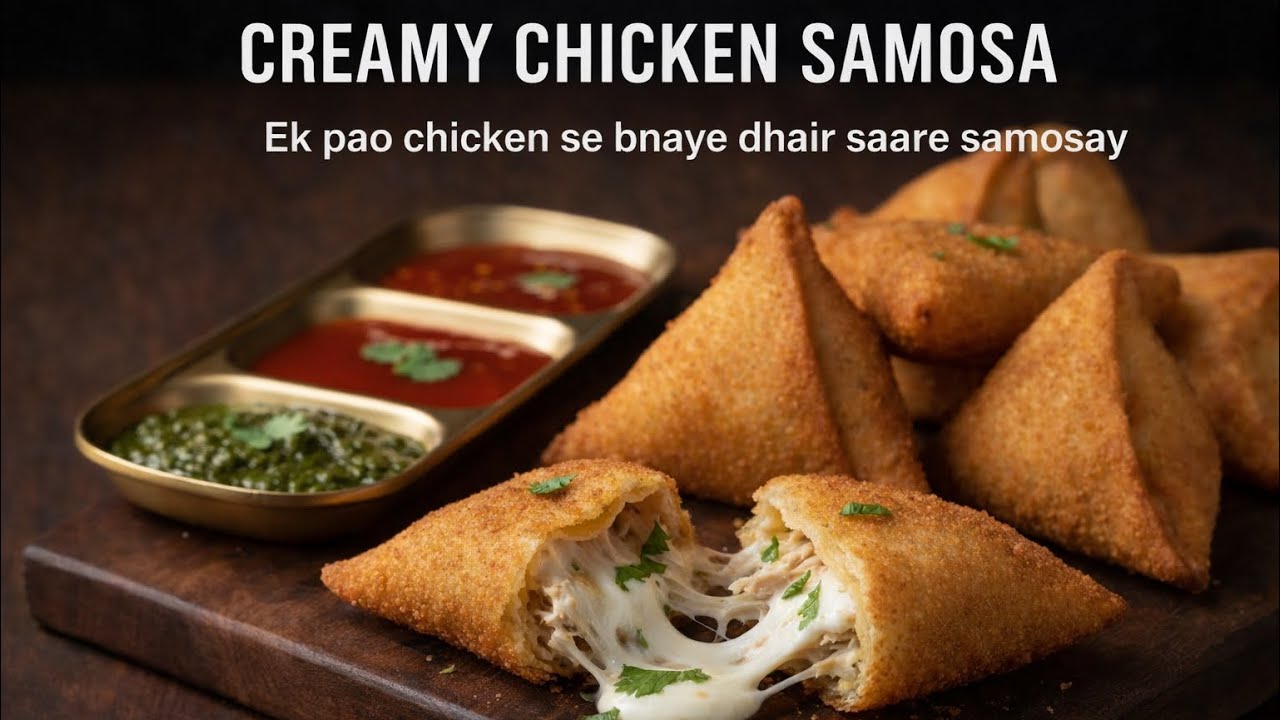 Ek Pao Chicken Se Creamy Chicken Samosa | Iftar Special