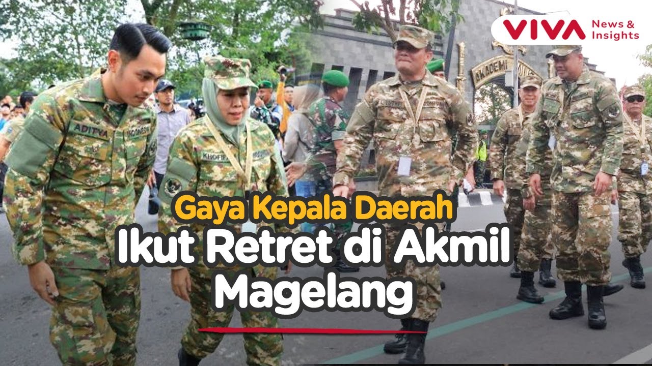 Pakai Seragam Komcad, Momen Kepala Daerah Ikut Retret di Akmil Magelang