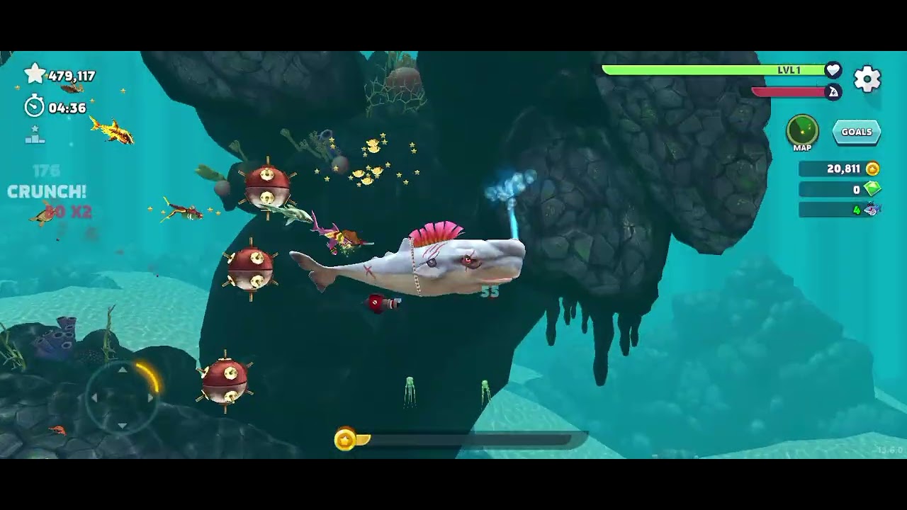 الجزء الثالث من لعبت hungry shark