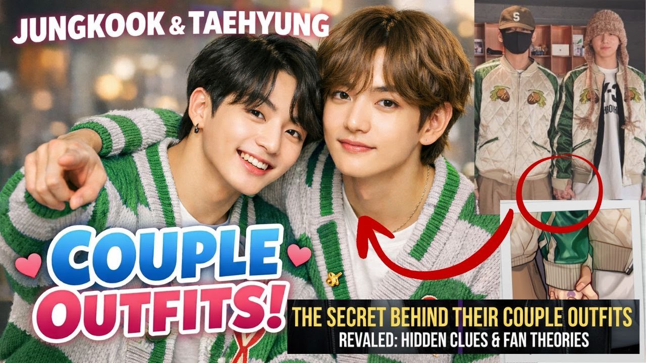 TAEHYUNG AND JUNGKOOK 💜 The Secret Behind Couple OUTFIT ? 🔥